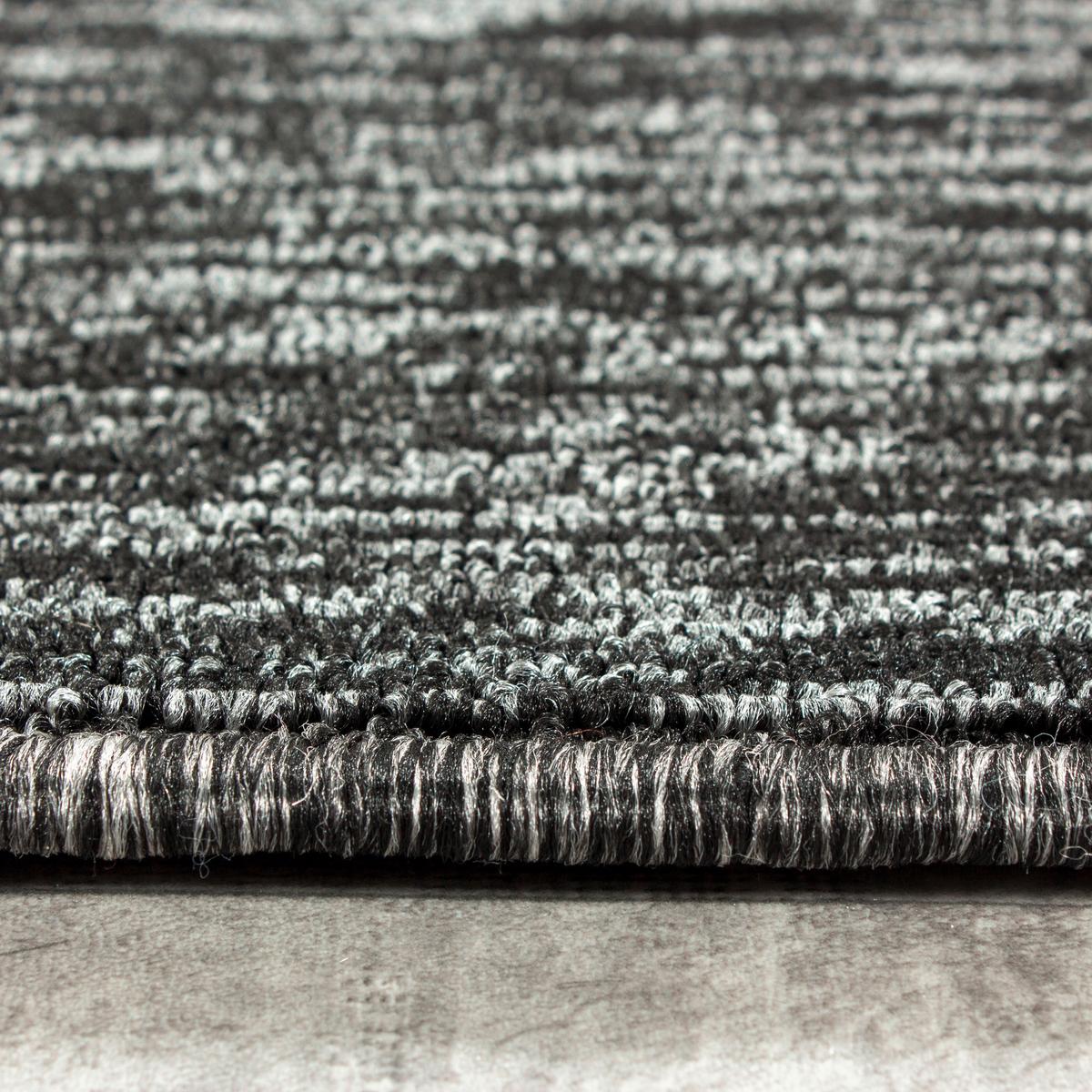 Flachwebteppich Nizza - Anthrazit, Design, Textil (160/160cm) - Novel
