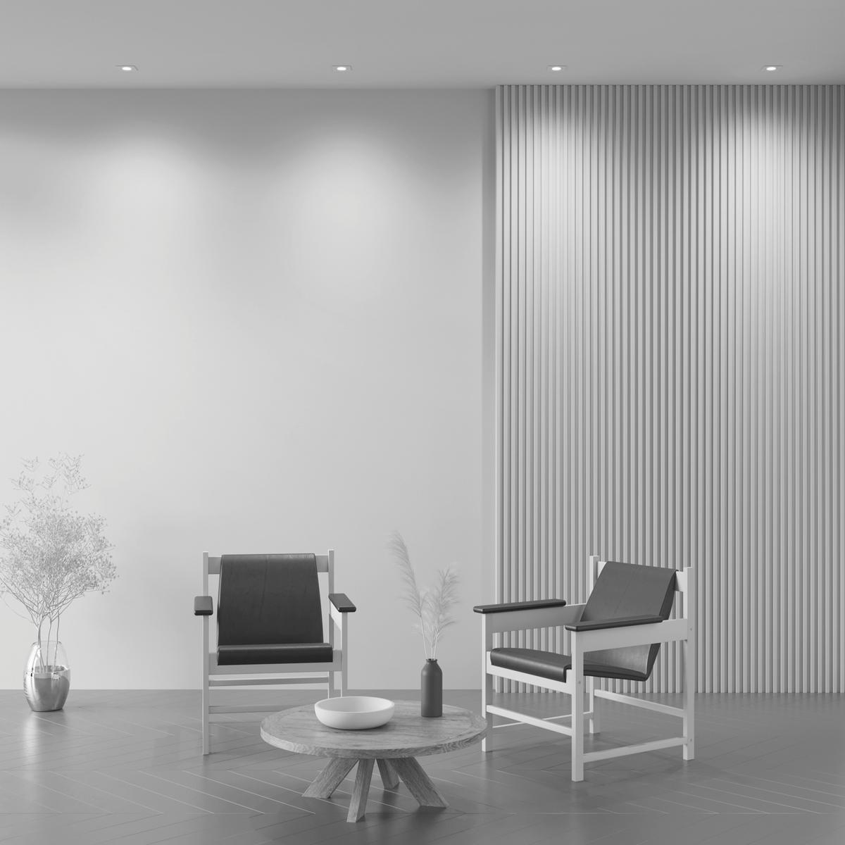 Strahler Atom - Weiß, Basics, Metall (9,2/2,5/9,2cm) - MAYTONI