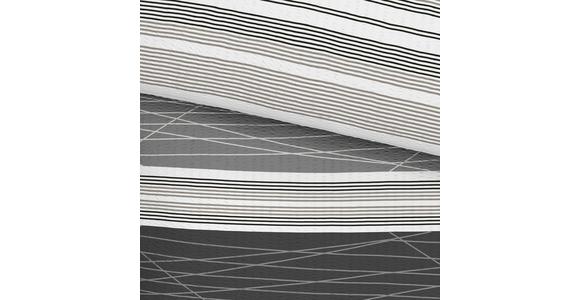 Seersucker Bettwäsche 140x200 cm Emina Grau Streifen - Grau, MODERN, Textil (140/200cm) - Luca Bessoni