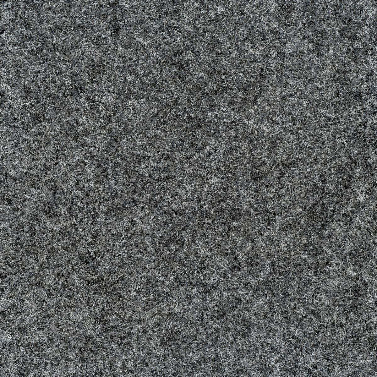 Teppichfliese Dunkelgrau Merlin 50x50cm Florhöhe 5,5mm - Dunkelgrau, Basics, Textil (50/50cm)