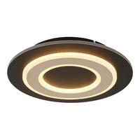 LED-DECKENLEUCHTE 48032A-24 JAYDEN - Champagner/Dunkelbraun, KONVENTIONELL, Holzwerkstoff/Kunststoff (32/5.5cm) - Globo