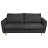 Schlafsofa Winter Anthrazit B: 195 cm - Anthrazit/Buchefarben, Design, Textil (195/90/102cm) - Livetastic