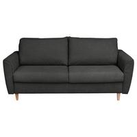 Schlafsofa Winter Anthrazit B: 195 cm - Anthrazit/Buchefarben, Design, Textil (195/90/102cm) - Livetastic