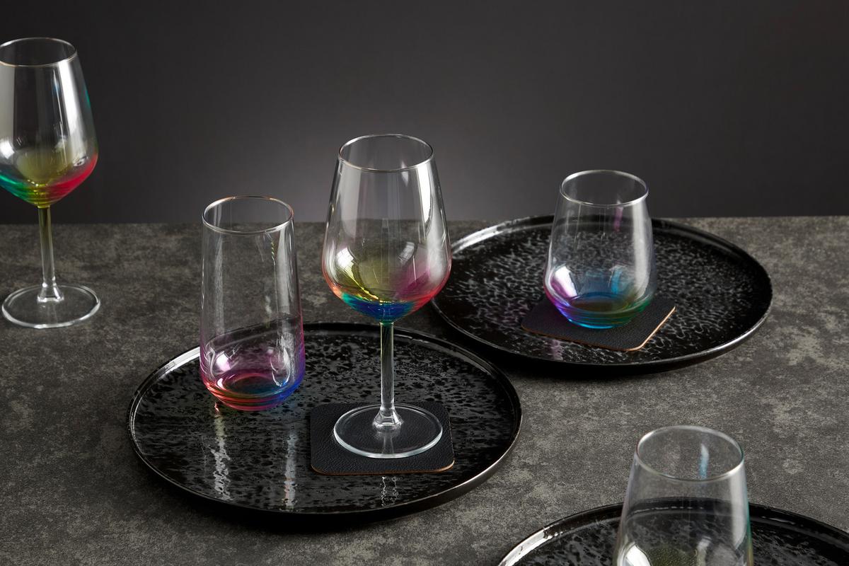 Trinkglas Rainbow - Multicolor, Trend, Glas (6,5/15cm) - James Wood