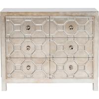Kommode 108 cm Alhambra, Silberfarben - Silberfarben, Trend, Holzwerkstoff (108/88/38cm) - Kare-Design