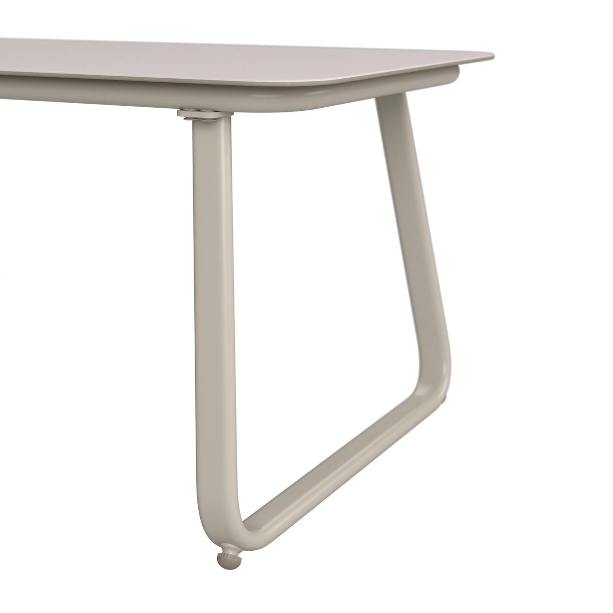 Loungegarnitur Tartu - Beige/Hellgrau, MODERN, Glas/Kunststoff (117/77,5/71,5cm) - Beldano