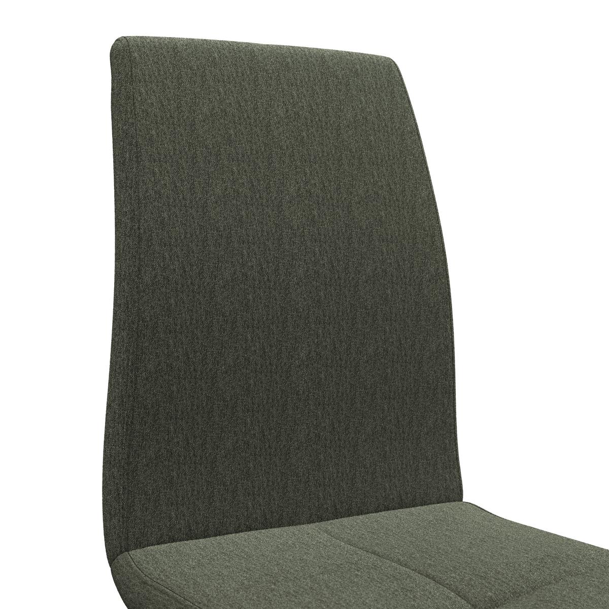 Schwingstuhl Tristan Webstoff grün, B: 41cm - Schwarz/Grün, MODERN, Holz/Textil (41/102/58cm) - James Wood