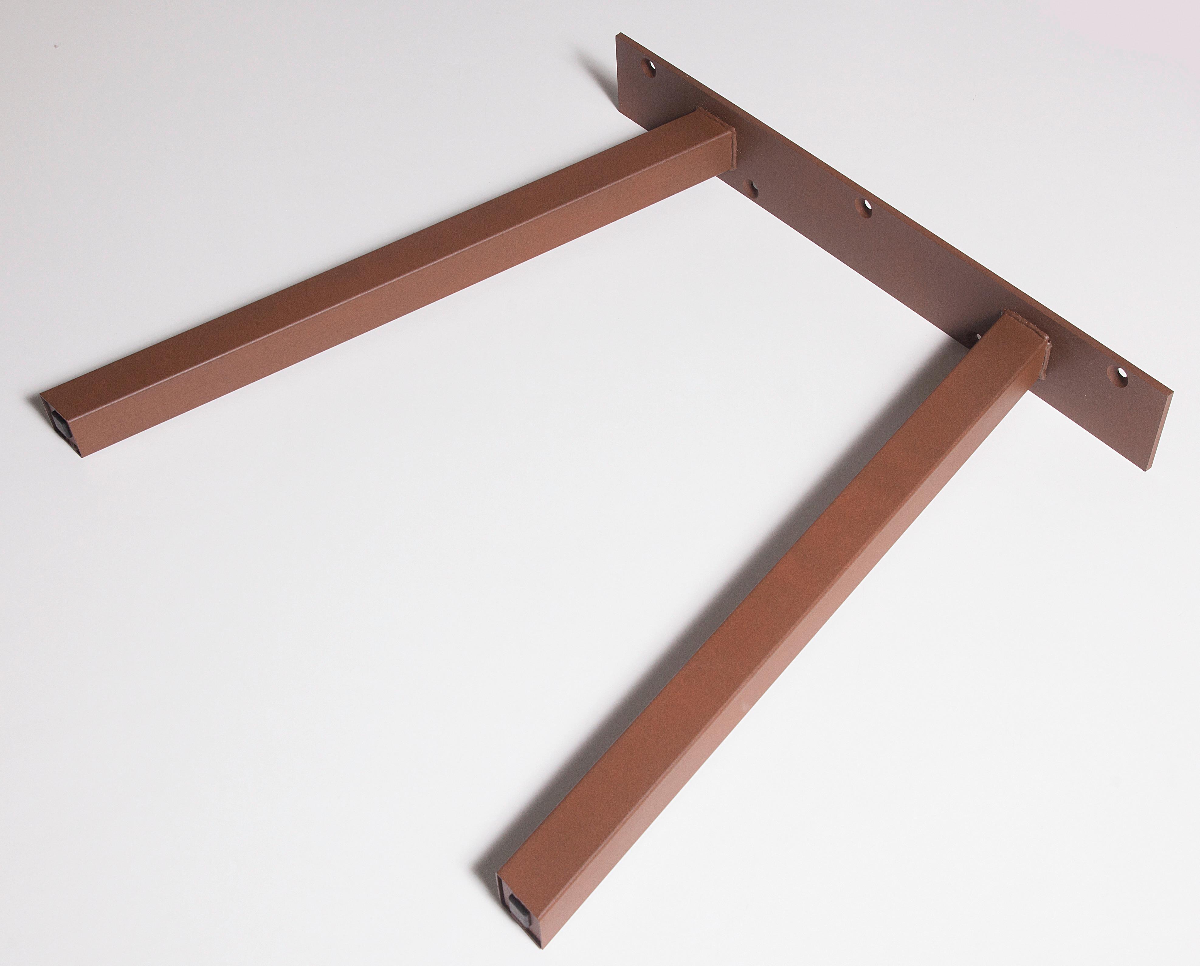 Tischgestell Stahl Rostfarben BxH: 70x71 cm, A-Form - Rostfarben, Basics, Metall (70/71cm)