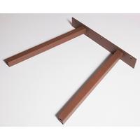 Tischgestell Stahl Rostfarben Bxh: 70x71 Cm, A-Form - Rostfarben, Basics, Metall (70/71cm)