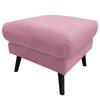 Hocker Tromso Rosa B: 61 cm - Schwarz/Rosa, Design, Textil (61/49/65cm) - Livetastic