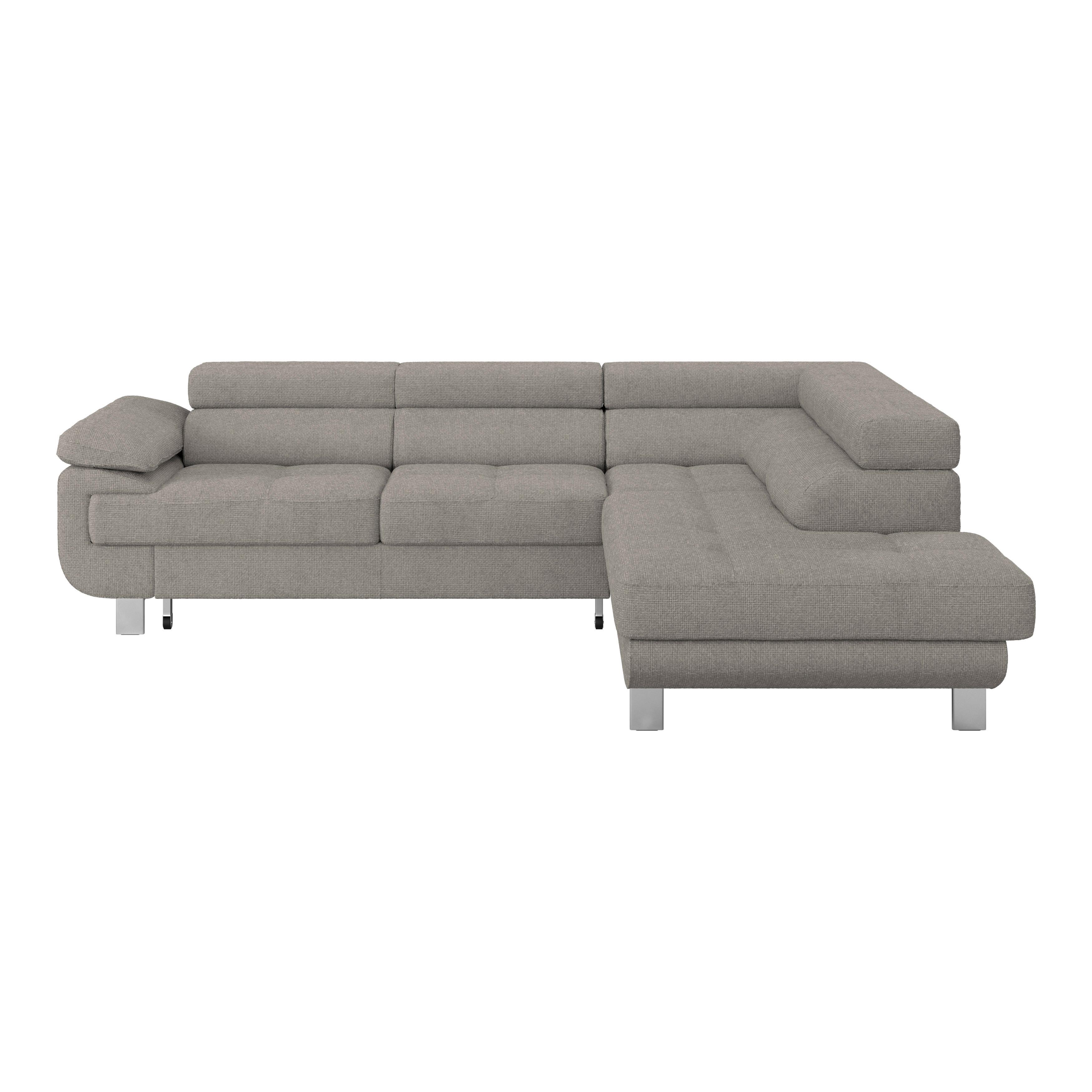 Ecksofa Savona - Taupe, MODERN, Textil (270/230cm) - Ondega