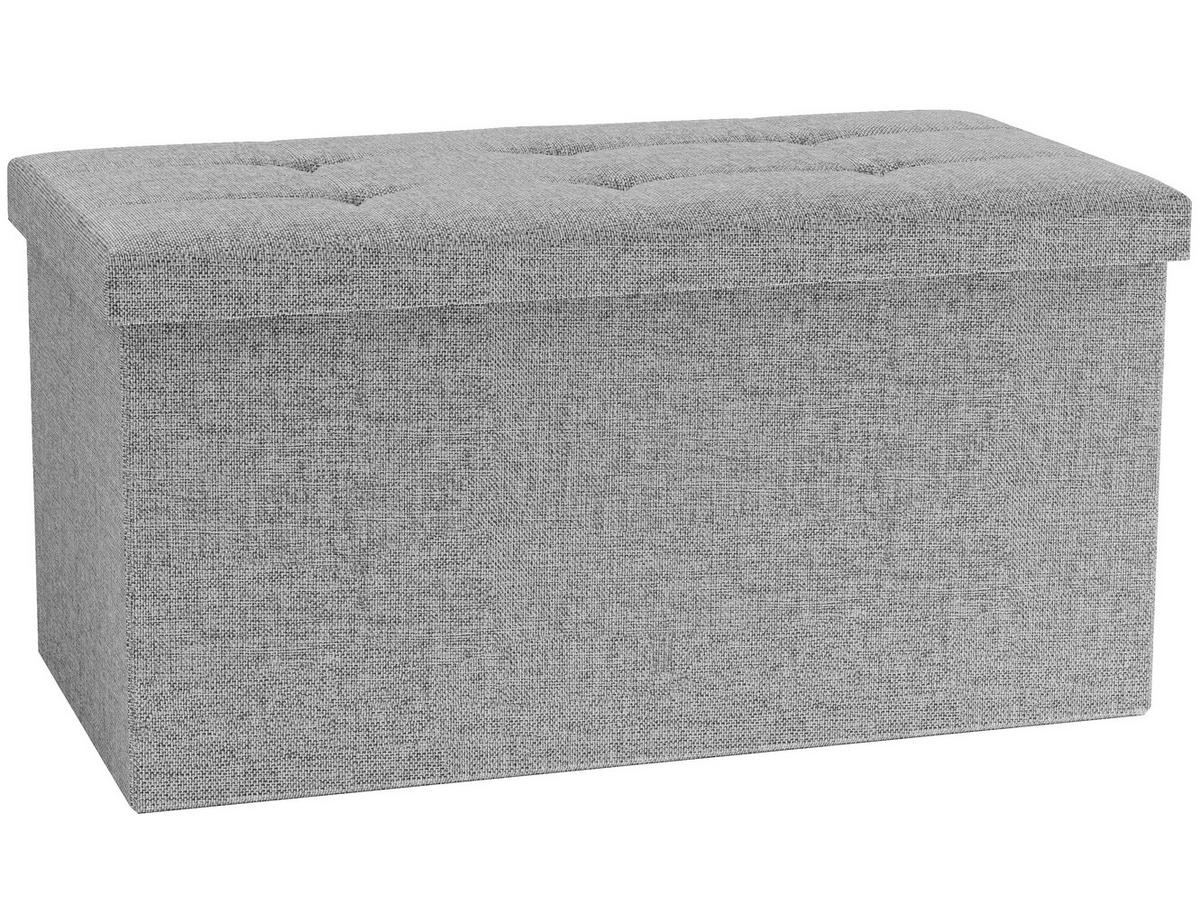 Sitzbox Boxas Hellgrau B: 76 cm - Hellgrau, Basics, Holzwerkstoff/Kunststoff (76/38/38cm) - MID.YOU