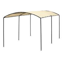 Carport Unterstand Sand Schwarz/beige, 270 Cm - Beige/Schwarz, Basics, Kunststoff/Metall (270/240/490cm)