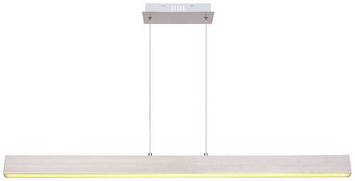 LED-Hängeleuchte Verena H: 120 cm 1-Flammig dimmbar - Opal/Weiß, Design, Kunststoff/Metall (121/8/120cm) - Globo