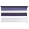 Doppelrollo Just Triple Grau, Weiß, Violett B: 60 cm - Violett/Weiß, Basics, Textil (60/160cm)