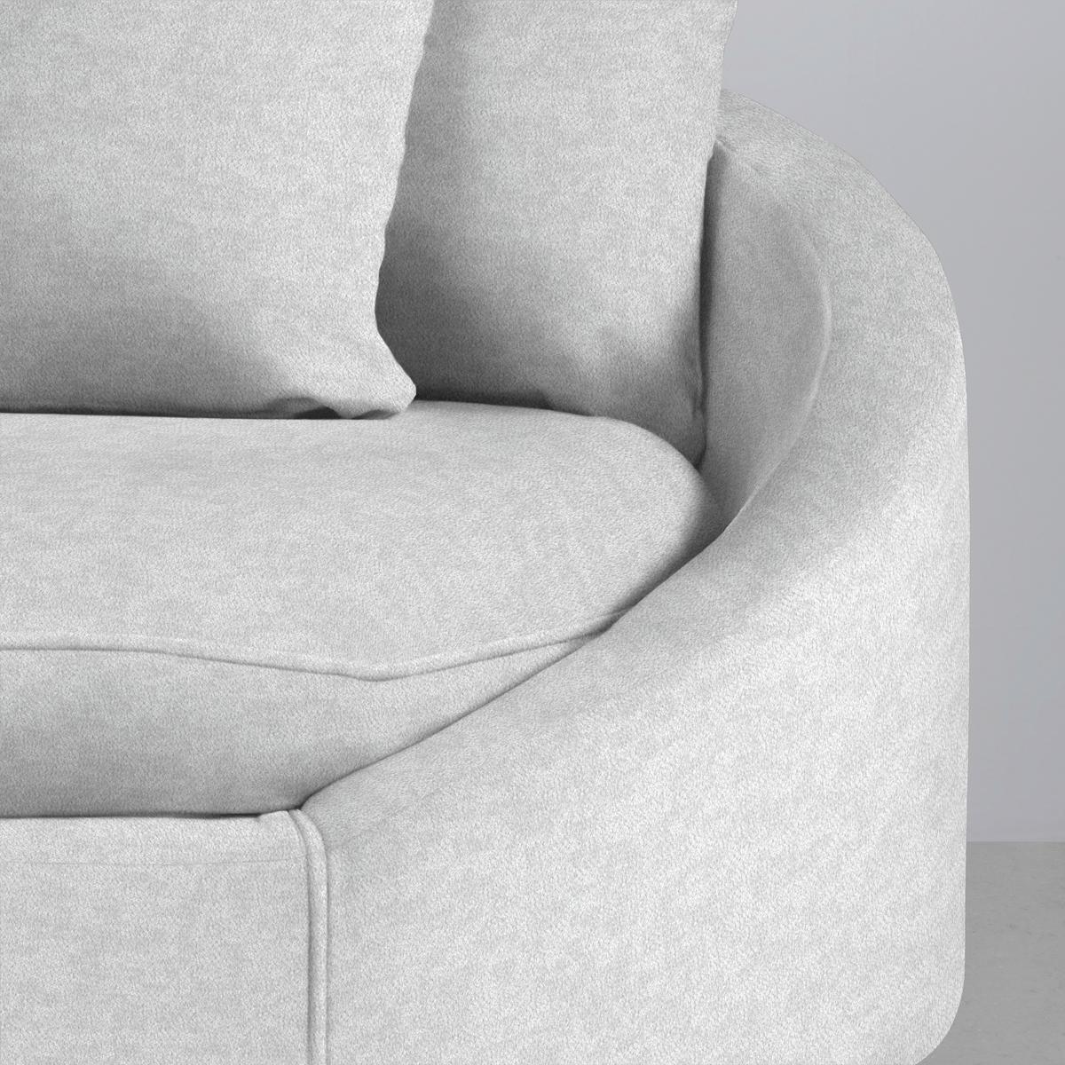 Rohová sedačka AXEL, levá, stříbrná žinylka - barvy stříbra/černá, Moderní, kov/textil (250/291cm) - Mömax