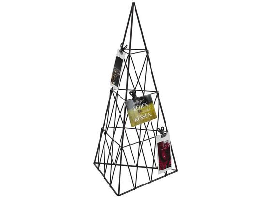 Držiak Na Fotografie Pyramide - čierna, Moderný, kov (20/40cm) Držiak Na Fotografie Pyramide - čierna, Moderný, kov (20/40cm)