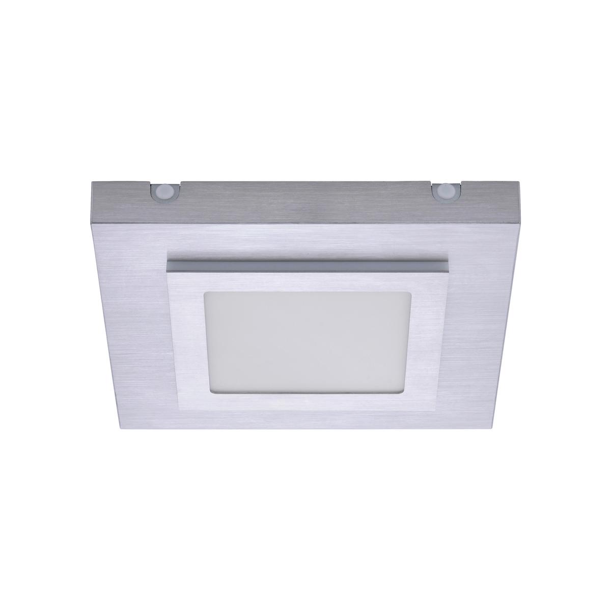 LED-Deckenleuchte, 3000k 6723-95 - Alufarben, Basics, Kunststoff/Metall (30/30/4,5cm)