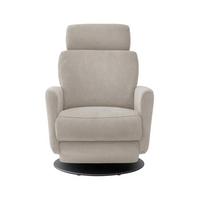 Relaxsessel Centrale T: 87-154 cm, Beige - Beige/Schwarz, MODERN, Textil (77/105/87-154cm) - Livetastic