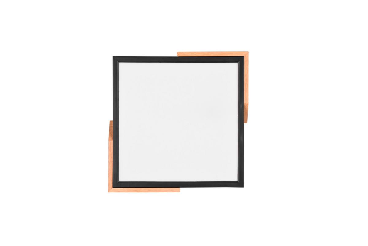 Led-deckenleuchte R67191132 Meta - Schwarz, Natur, Holz/Kunststoff (31,5/31,5/3,5cm)
