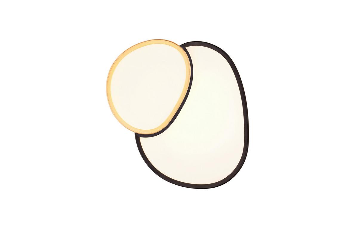 Led-deckenleuchte 647510280 Rise - Goldfarben/Schwarz, Basics, Metall (11,5/43,5/36cm)