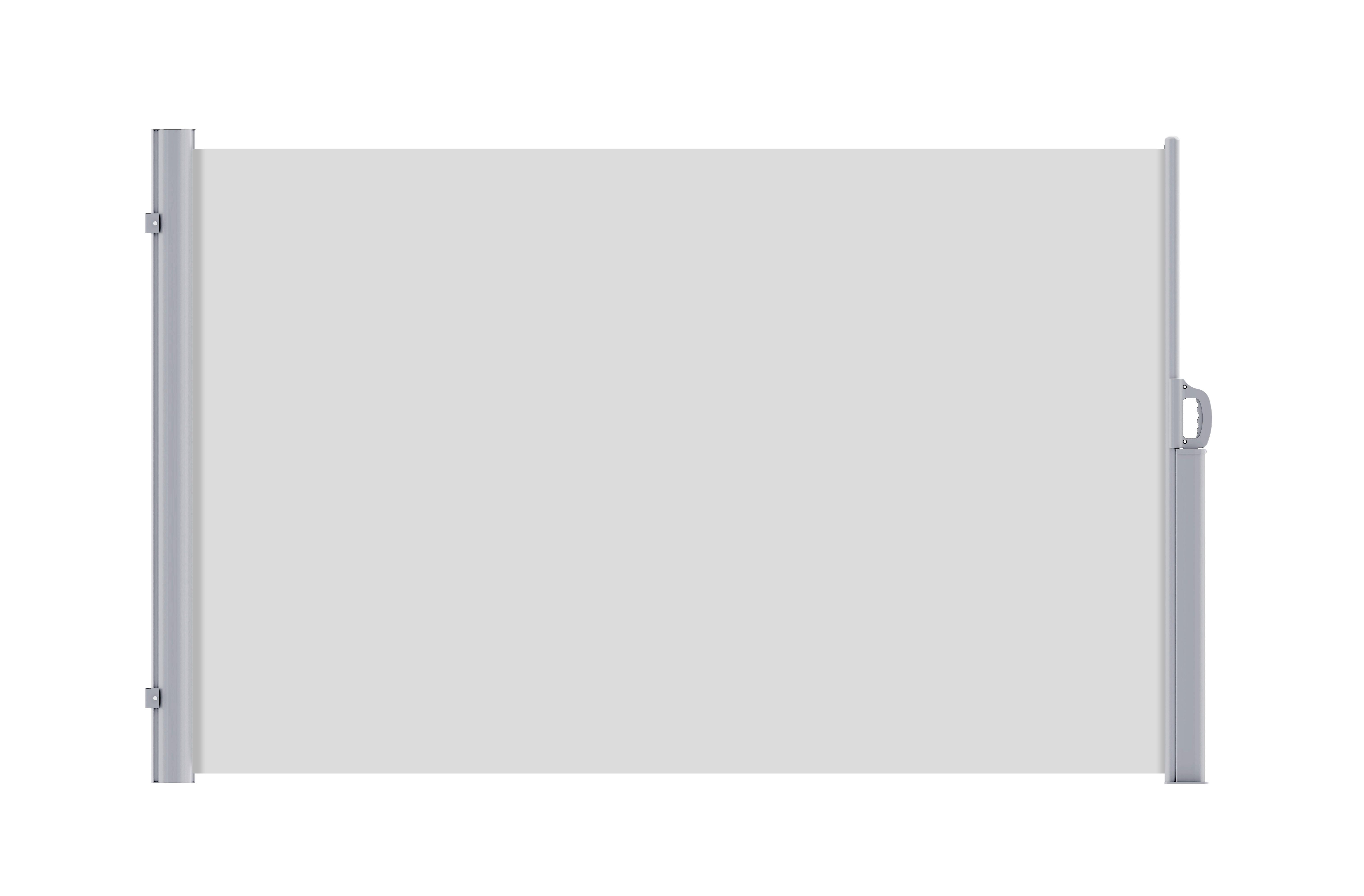 Seitenwand-markise Sichtschutz H: 180cm, B: 300cm - Grau, Metall (300/180/17cm) - Schwöller