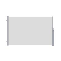Seitenwand-markise Sichtschutz H: 180cm, B: 300cm - Grau, Metall (300/180/17cm) - Schwöller
