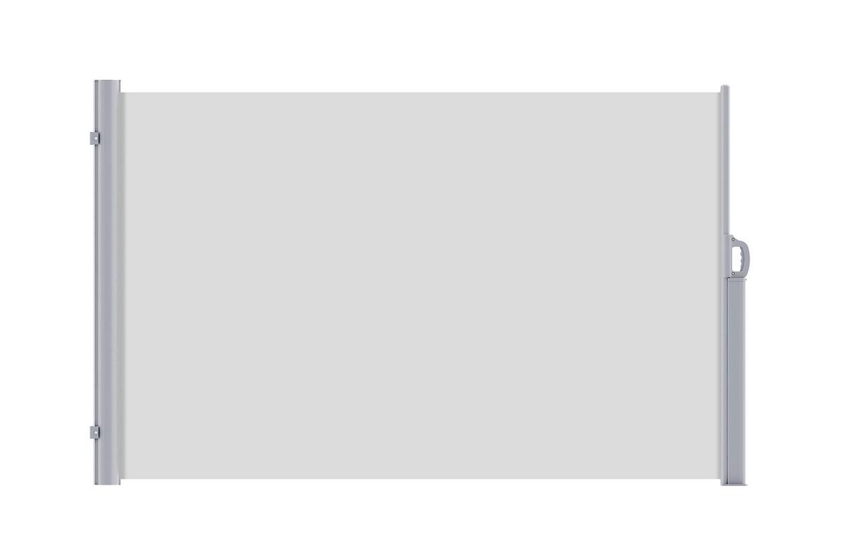 Seitenwand-markise Sichtschutz H: 180cm, B: 300cm - Grau, Metall (300/180/17cm) - Schwöller