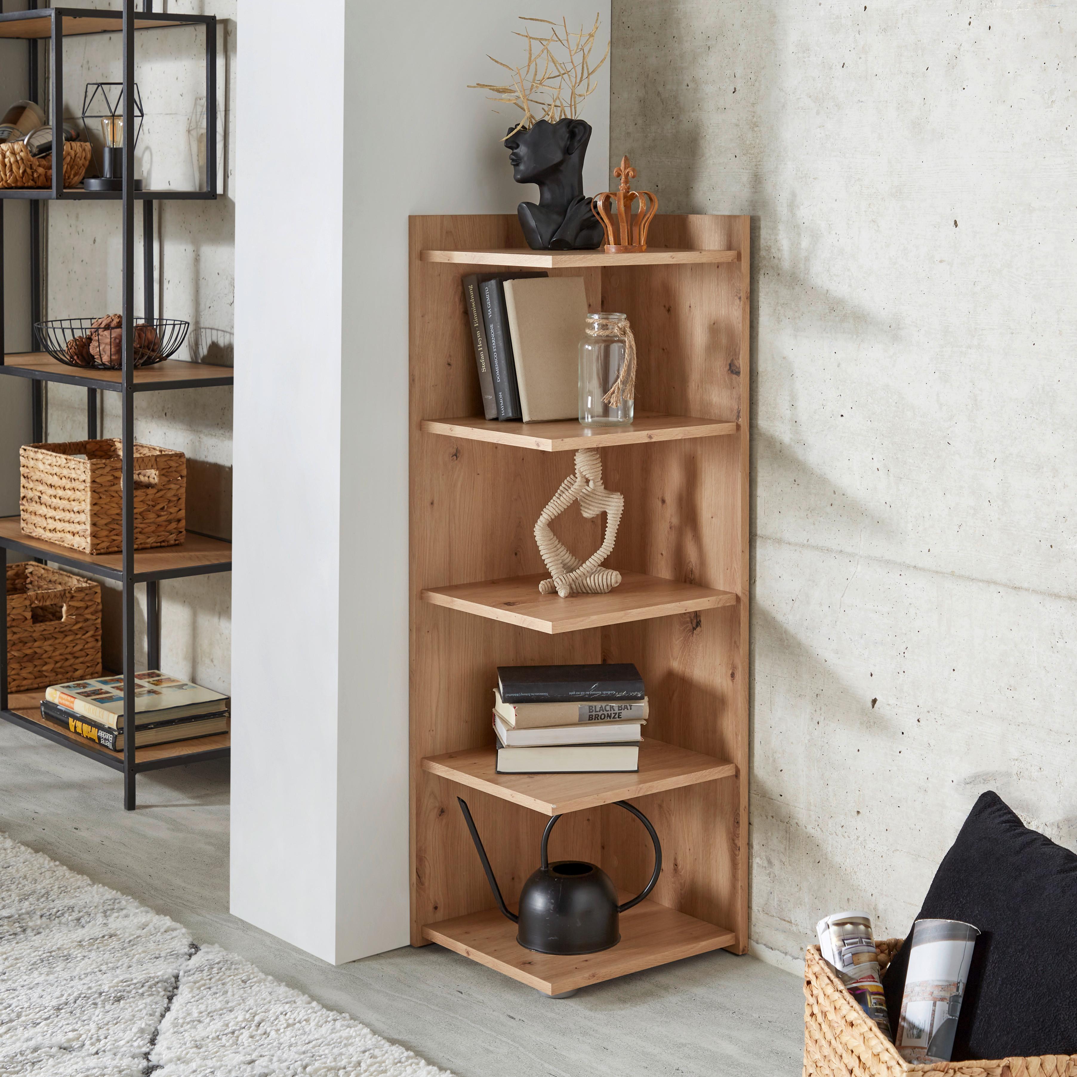 Sarokpolc Mx 184 - Artisan tölgy, Modern, faalapú anyag (37/110,5/35cm)