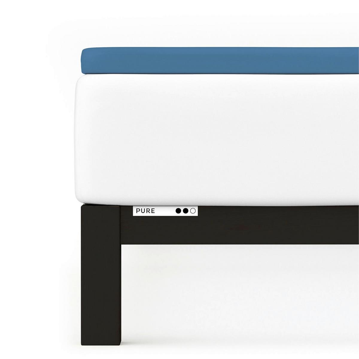 Topper-spannleintuch Pure Topper - Blau, Basics, Textil (120-130/200-220cm) - Schlafgut