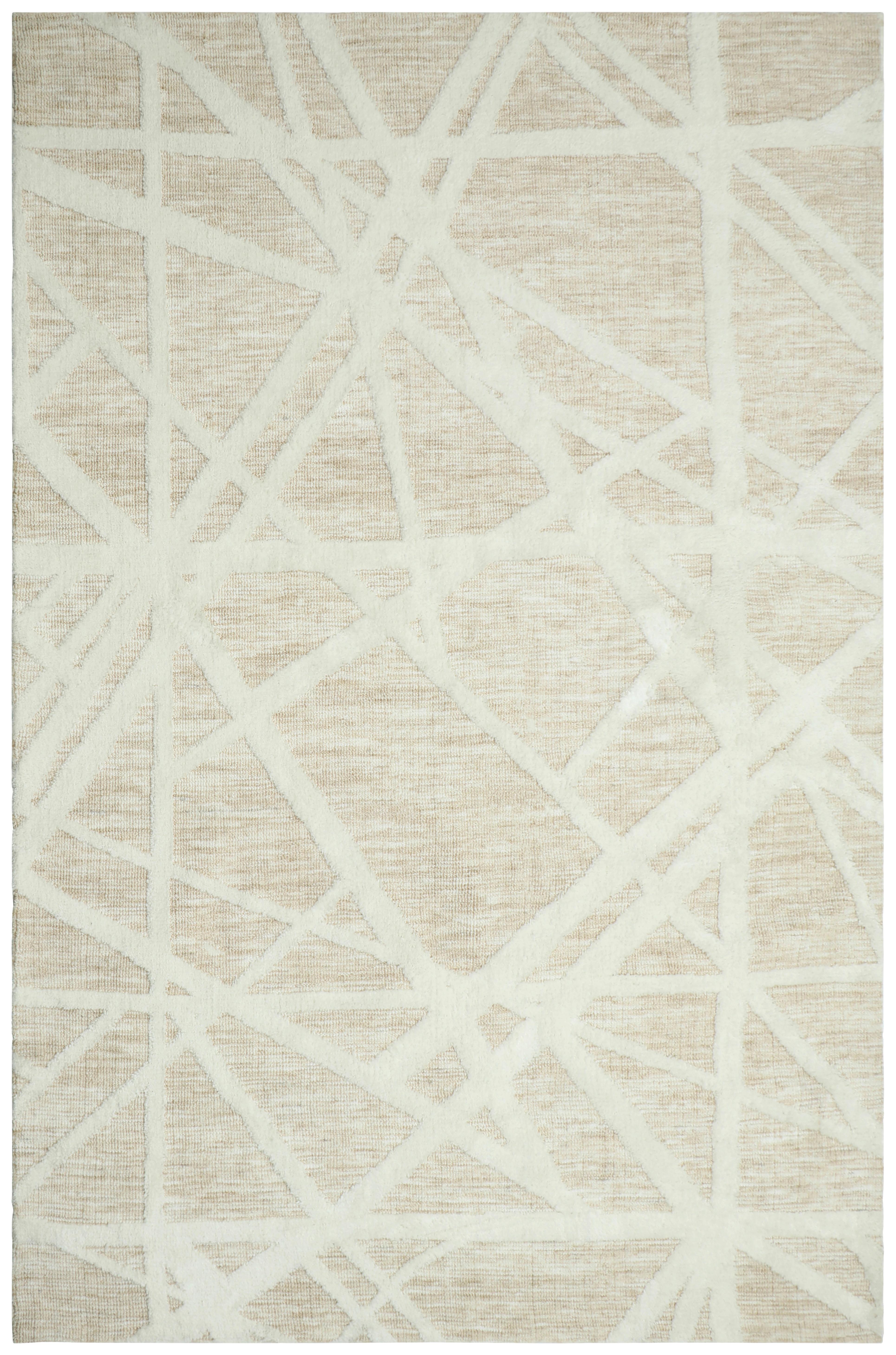 Teppich Verona Cutloop Beige Weiß - Beige/Weiß, Basics, Textil (190/290cm)