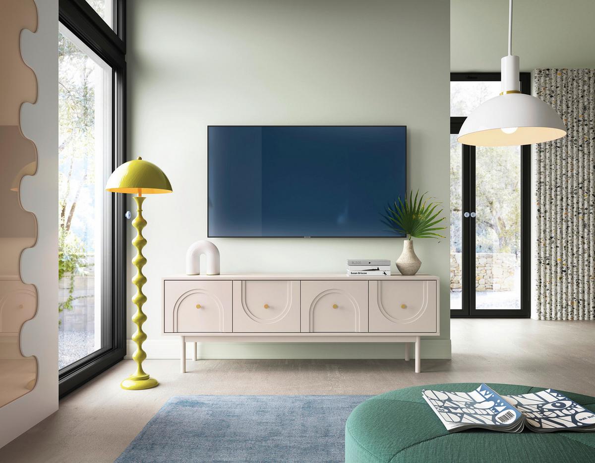 Lowboard Mazoma Kaschmir B: 154cm - Kaschmir, LIFESTYLE, Holzwerkstoff (154/53,5/39cm) - MID.YOU