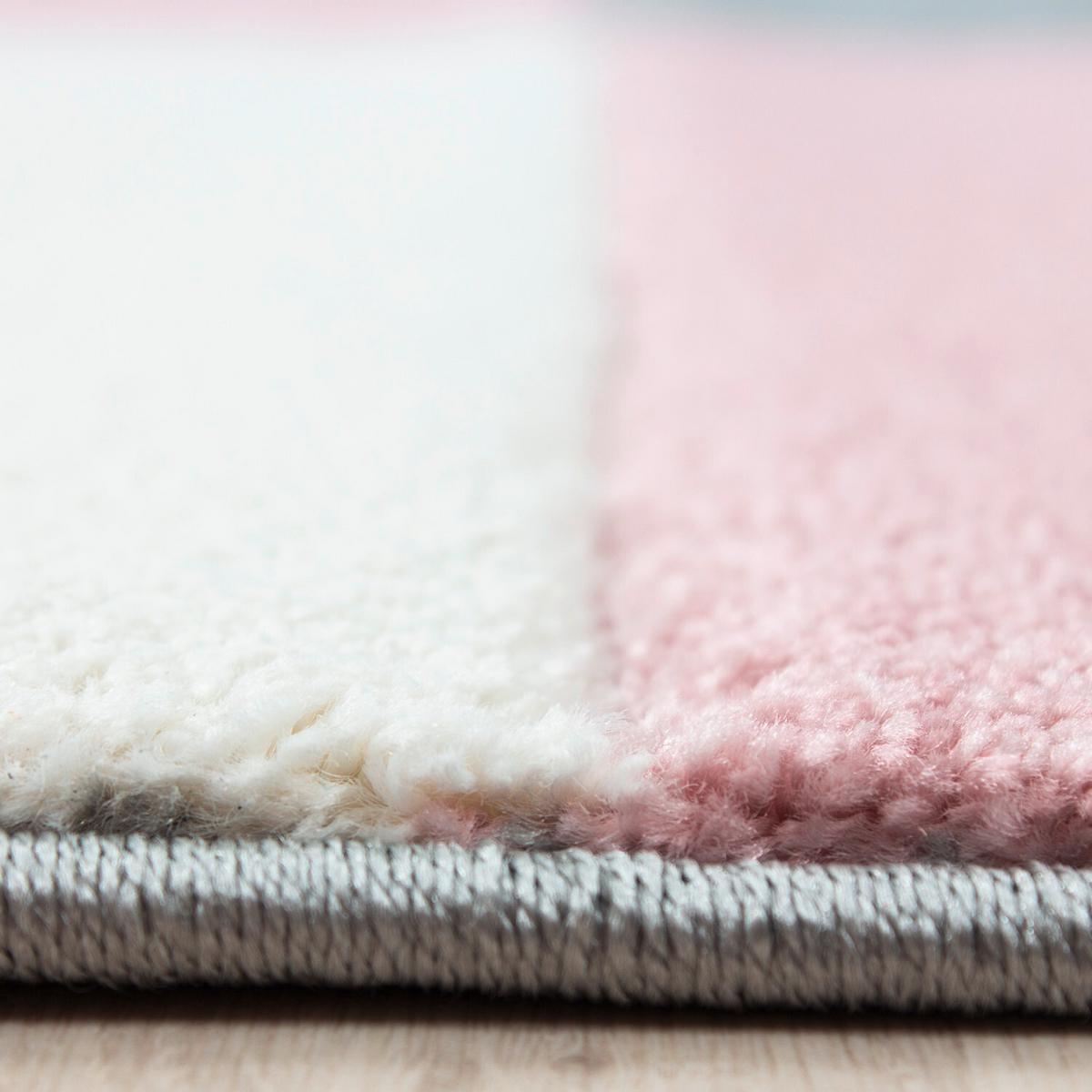 Flachwebteppich Hawaii - Pink, Design, Textil (280/370cm) - Novel
