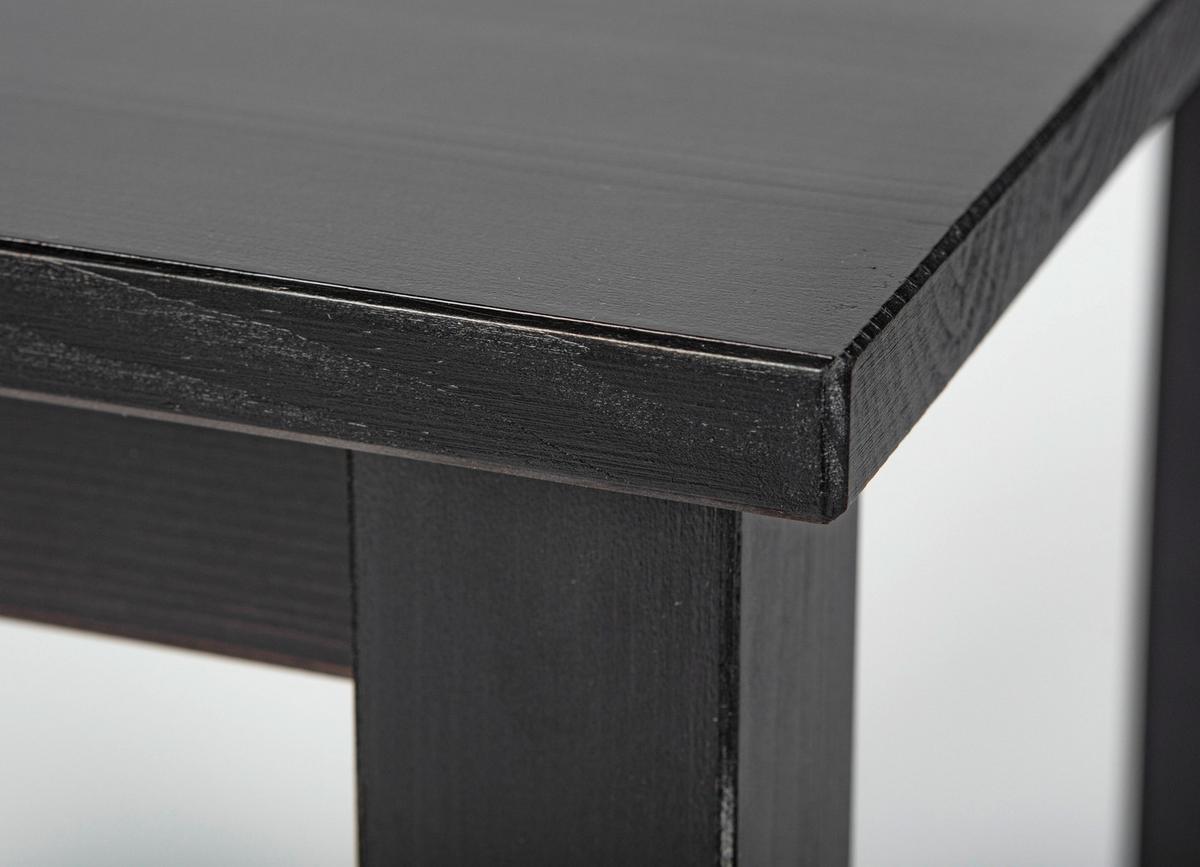 Beistelltisch Kiefer Massiv Hiltwin, Schwarz - Schwarz, Basics, Holz (45/45/55cm) - MID.YOU
