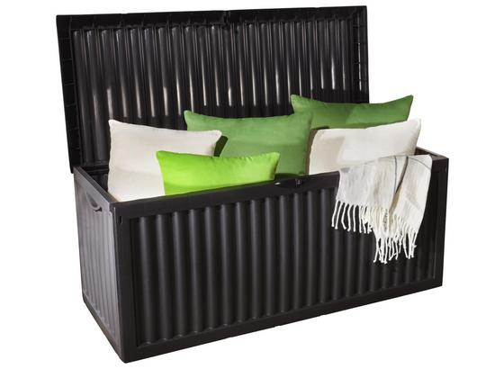 Kissenbox Lara - Anthrazit, KONVENTIONELL, Kunststoff (120/52/54cm) - Ombra Kissenbox Lara - Anthrazit, KONVENTIONELL, Kunststoff (120/52/54cm) - Ombra