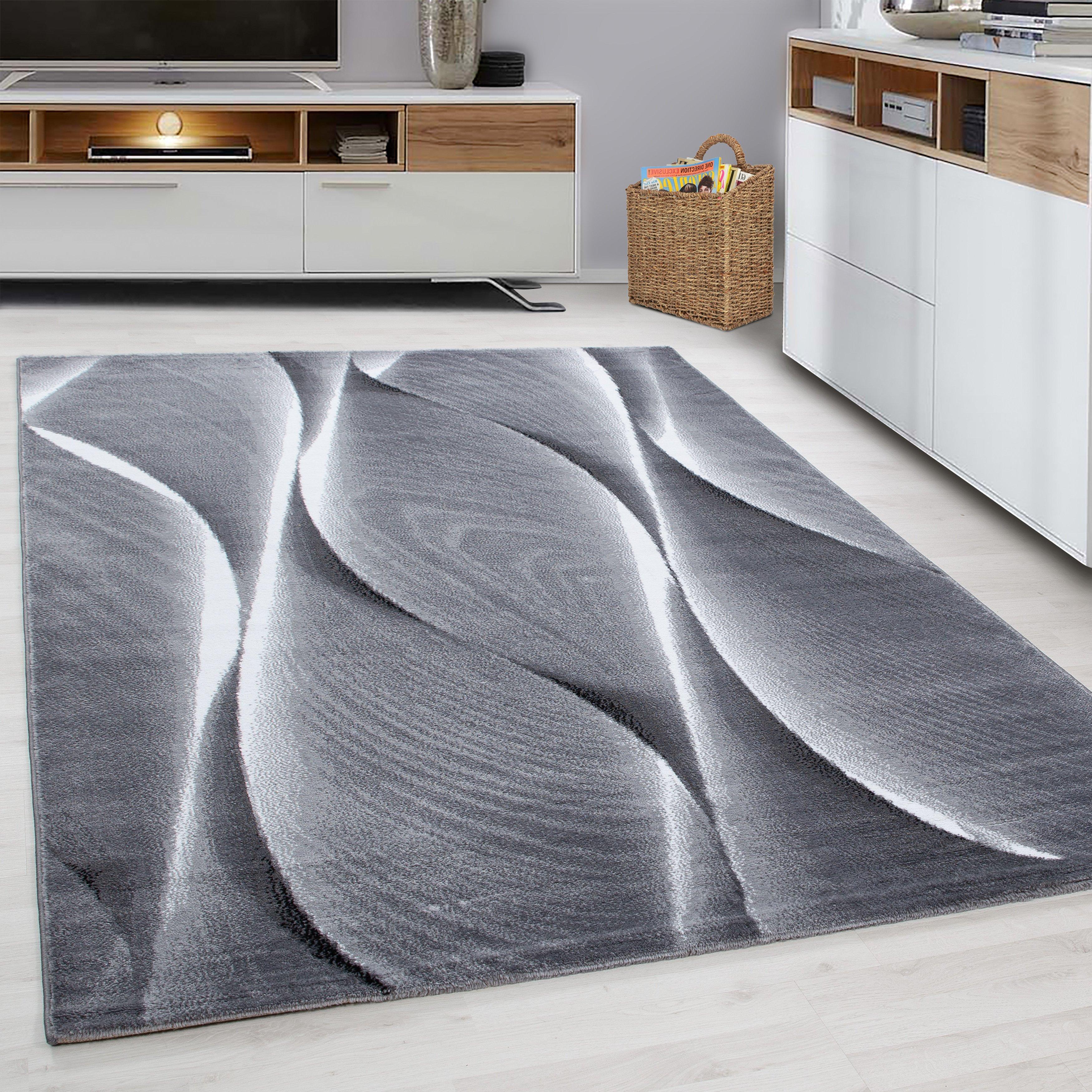 Teppich Läufer Schwarz Parma 80x300 cm - Schwarz, KONVENTIONELL, Textil (80/300cm)