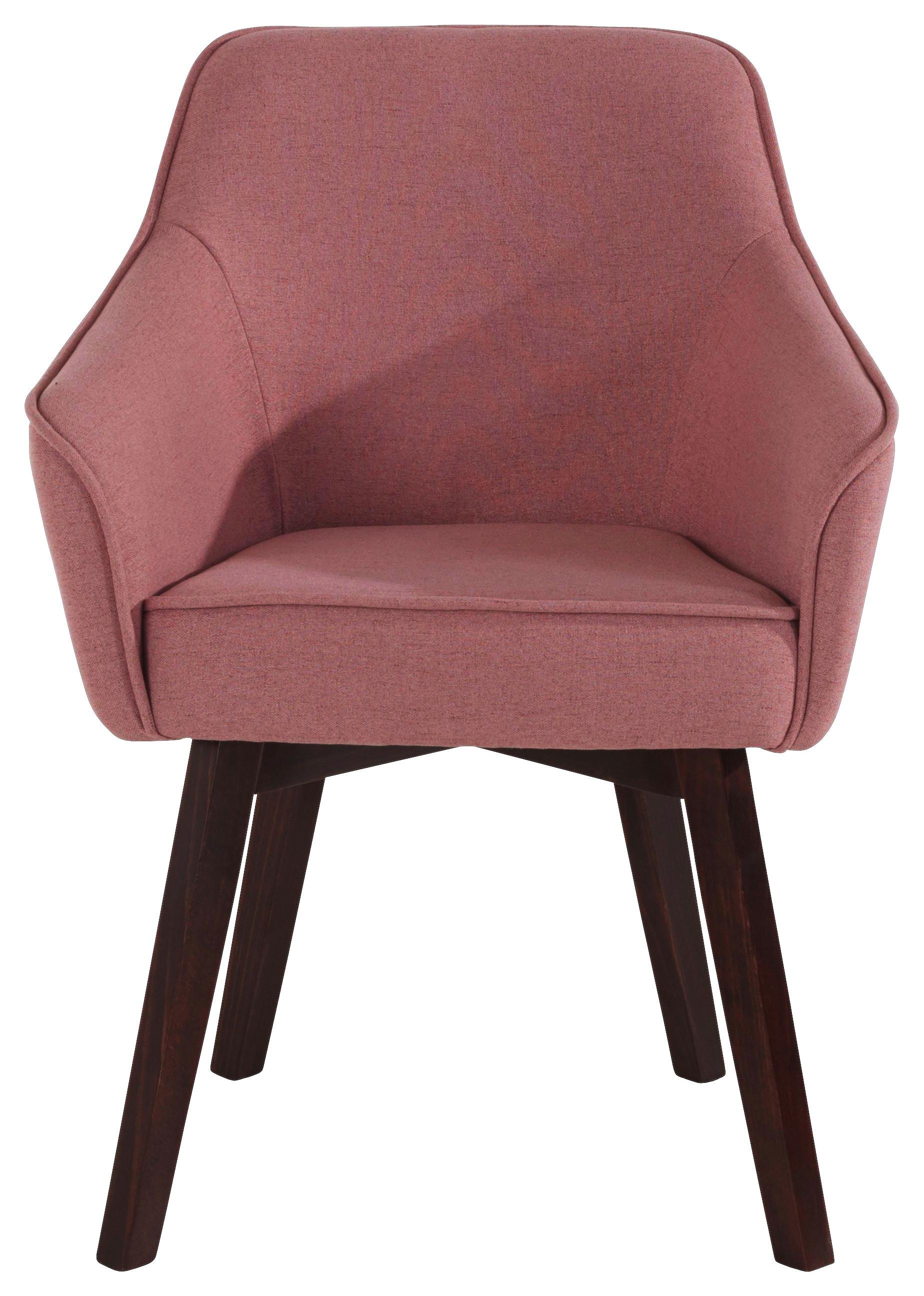 Stuhl Manaus Rosa - Rosa, MODERN, Holz/Textil (65/87/60cm)