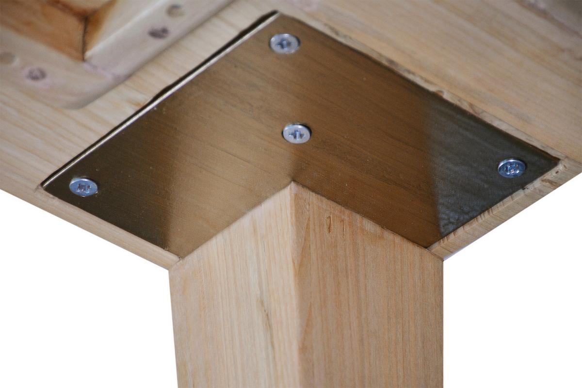 Esstisch Scandi Holz Naturfarben, B: 160 Cm - Naturfarben, ROMANTIK / LANDHAUS, Holz (160/78/90cm)