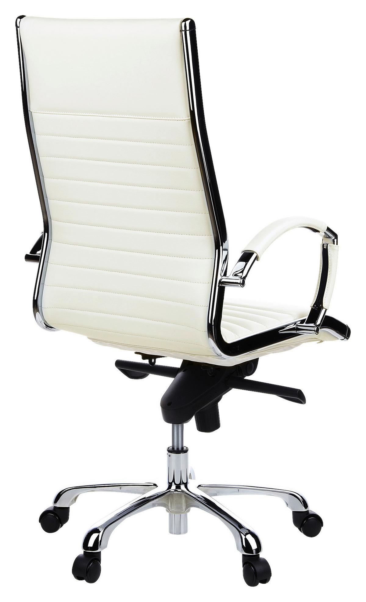Drehstuhl Parma 20 Cremefarben - Creme, MODERN, Leder/Kunststoff (60/125/50cm) - MID.YOU