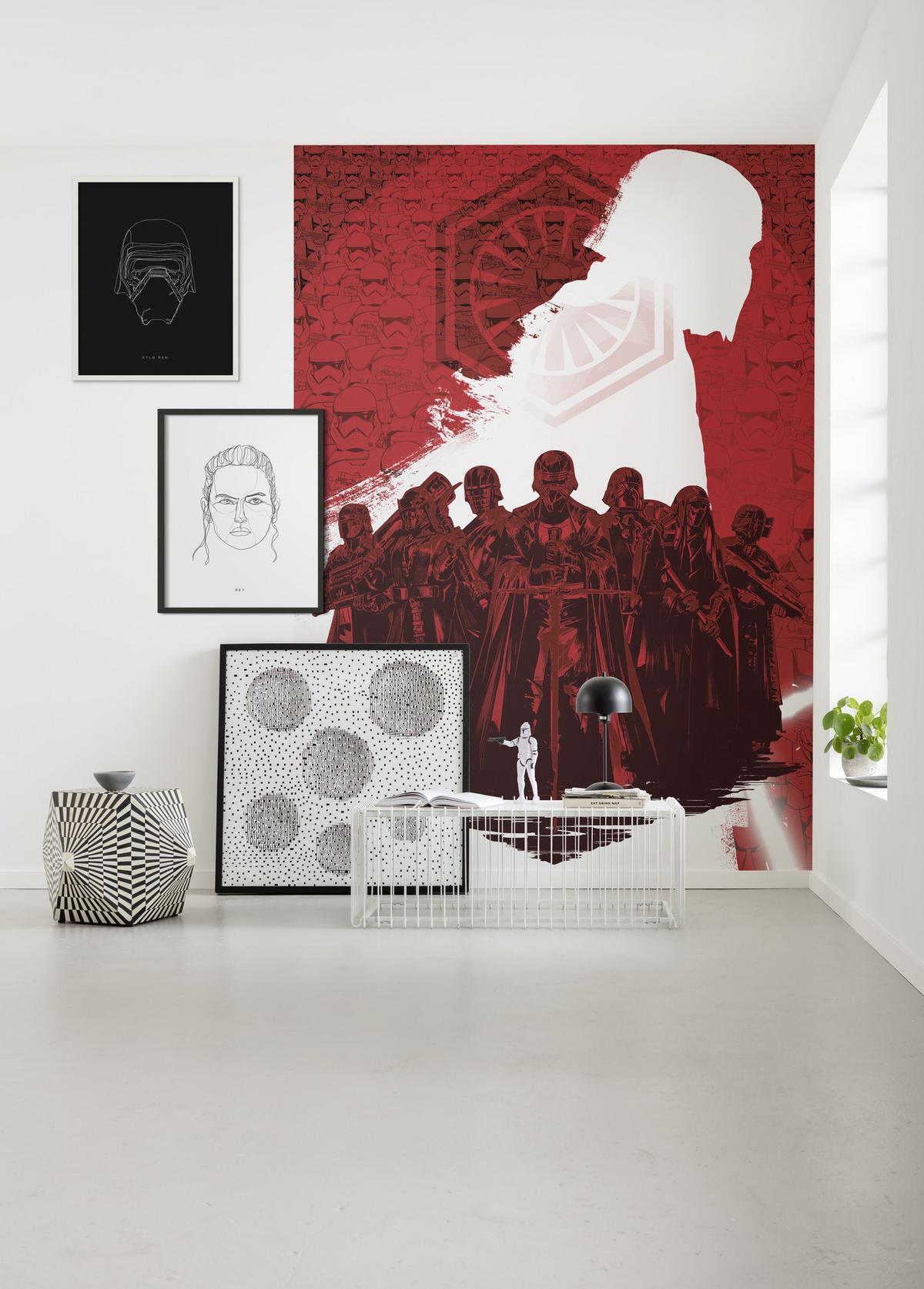 Fototapete Star Wars Supreme Leader - Rot/Weiß, Trend, Textil (200/280cm)
