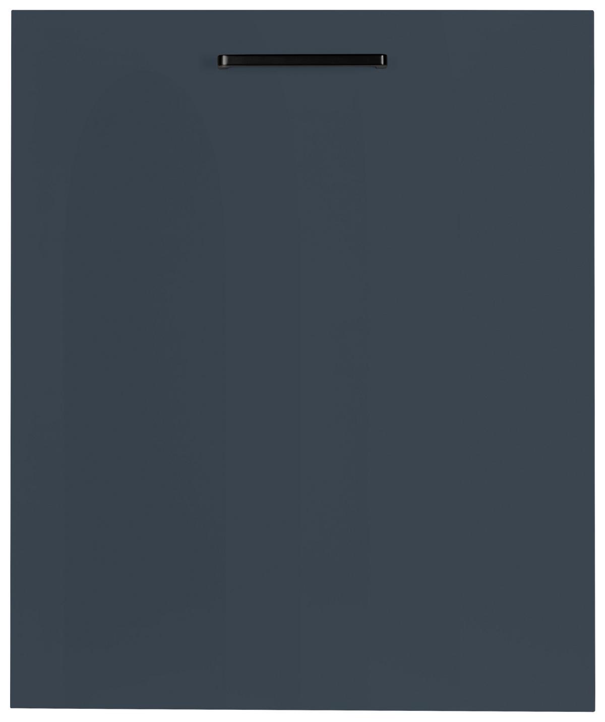 Geschirrspülerfront Easytouch - Blau, MODERN, Holzwerkstoff (60/72/1,9cm) - Nobilia