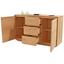 Kommode Stockholm - Eichefarben, MODERN, Holzwerkstoff (164/85/45cm)