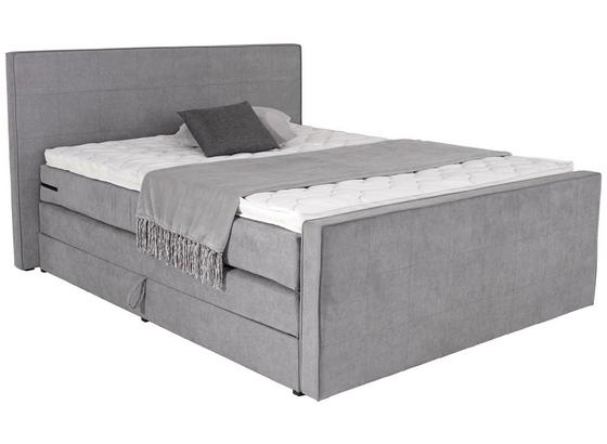 Boxspringbett Naomi 160x200cm Grey - Hellgrau/Schwarz, KONVENTIONELL, Holz/Holzwerkstoff (160/200cm) Boxspringbett Naomi 160x200cm Grey - Hellgrau/Schwarz, KONVENTIONELL, Holz/Holzwerkstoff (160/200cm)