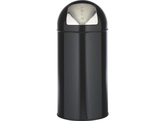Koš Odpadkový Push Can - 2-dílná Sada - černá/barvy zinku, kov - Mömax modern living Koš Odpadkový Push Can - 2-dílná Sada - černá/barvy zinku, kov - Mömax modern living