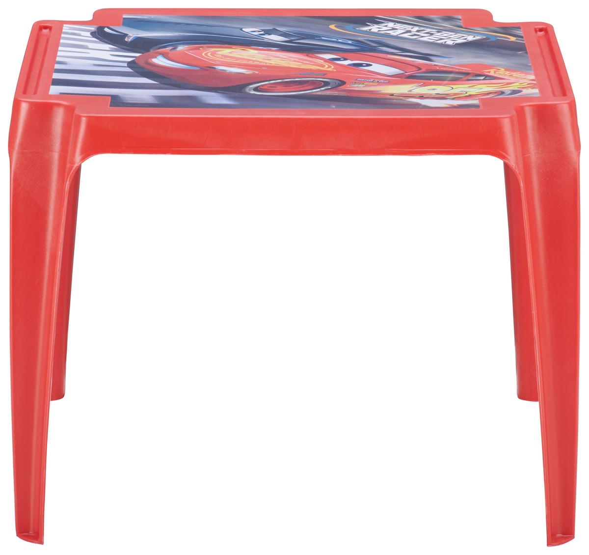 Kindertisch Cars Rot Kunststoff wetterfest - Rot, MODERN, Kunststoff (55/50/44cm)