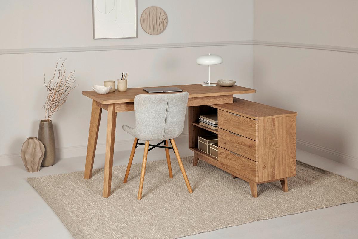 Eckschreibtisch Libre D 240 E* - Eichefarben, MODERN, Holzwerkstoff (140/118/76cm) - Livetastic
