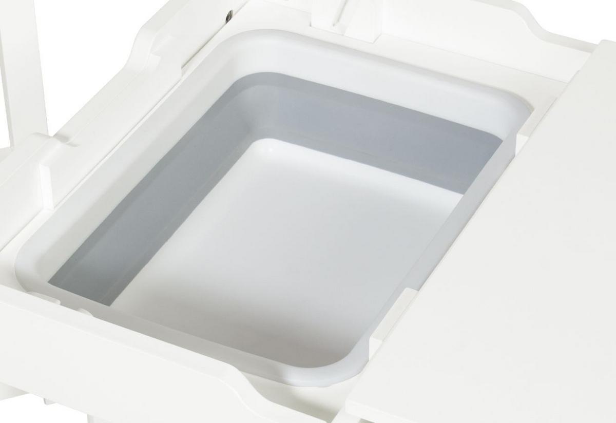 Kindersitzgruppe Holz Weiß 3-teilig - Weiß, Basics, Holz (65/47/50cm) - Pinolino