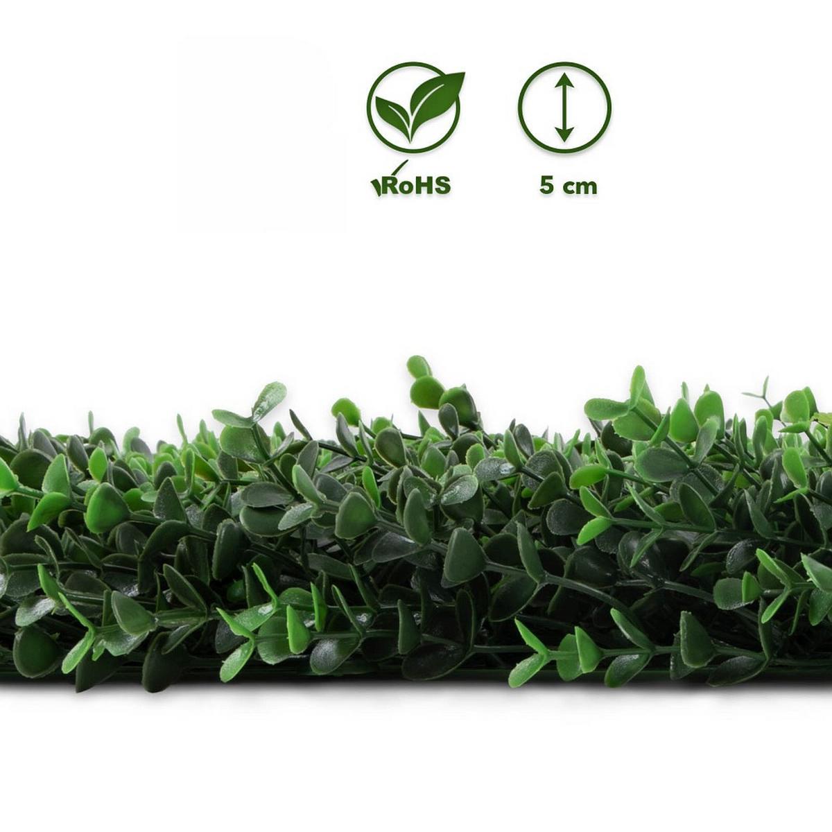 WANDVERKLEIDUNG KUNSTPFLANZE - Waldgrün, Trend, Kunststoff (50/50cm) - Floordirekt