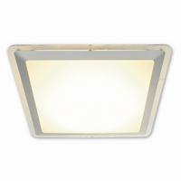 Led-deckenleuchte Ø 33,5 Cm, Silberfarben - Silberfarben, Basics, Kunststoff/Metall (33,5cm) - Näve
