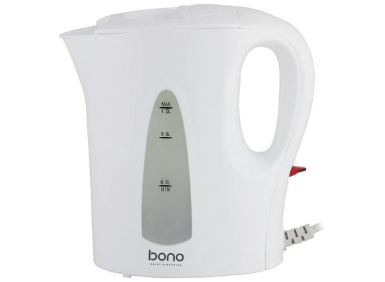 Wasserkocher Traveler *pmb* - Weiß, KONVENTIONELL, Kunststoff/Metall (16,5/9/17,3cm) - Bono Wasserkocher Traveler *pmb* - Weiß, KONVENTIONELL, Kunststoff/Metall (16,5/9/17,3cm) - Bono